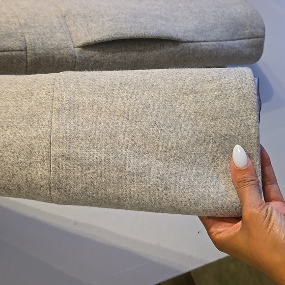 J. Crew Stadium Cloth Nello Gori Light Gray Women's Wool Coat NWOT - Picture 5 of 16